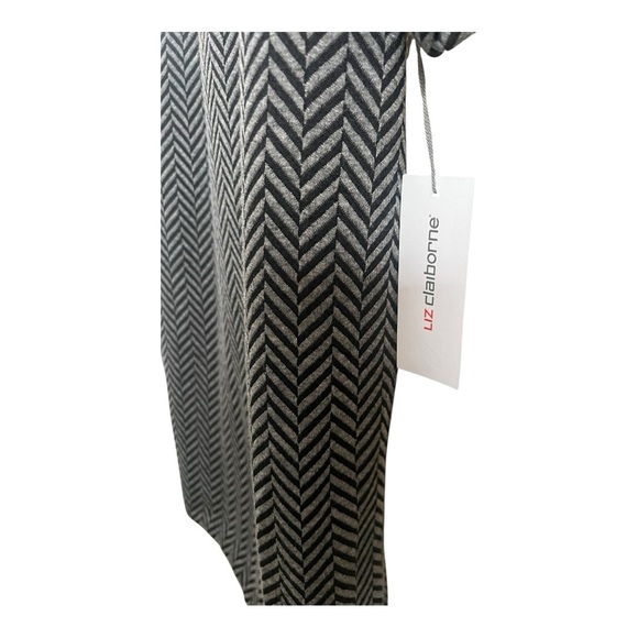 NWT Liz Claiborne Chic Warm Grey Open Front Jacket Coat Overcoat - Picture 4 of 6